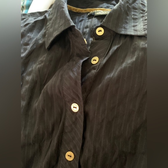 Guess Stretch Classic Button Down in Black - Picture 5 of 6